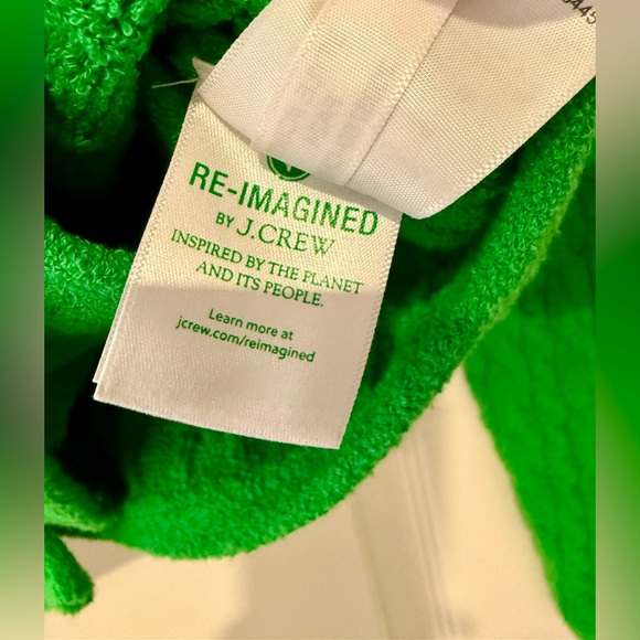 J.Crew Odette Lady Jacket Green Boucle Cable Knit Cardigan Crest Buttons NWT M - Picture 5 of 6